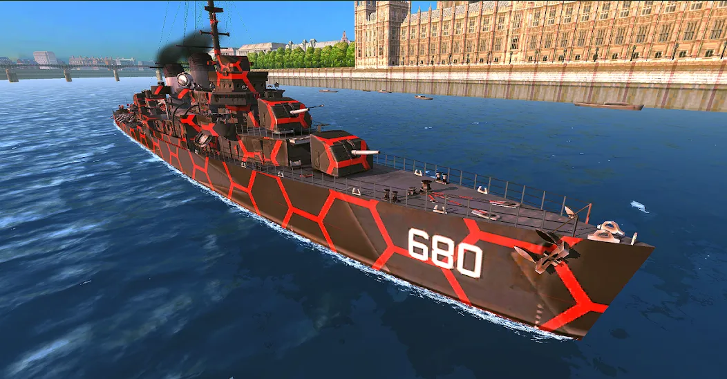 Battle of Warships: Online (Баттл оф Уоршипс)  [МОД Бесконечные монеты] Screenshot 1