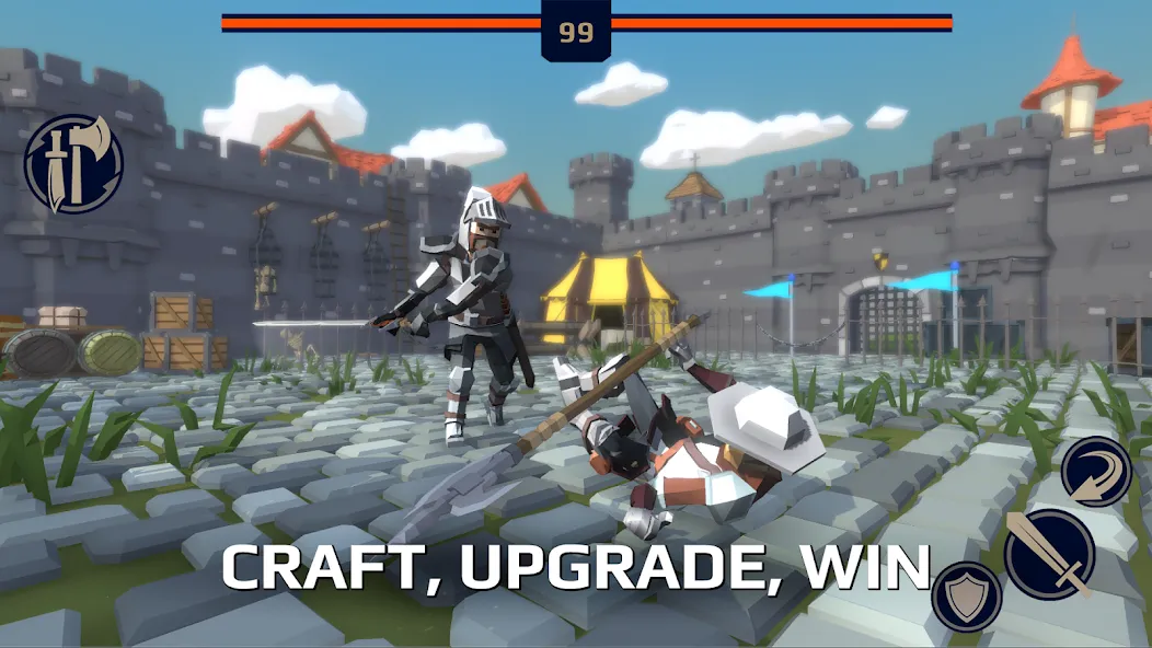 Slash Polygon: Medieval PVP (Слэш Полигон Онлайн ПВП арена)  [МОД Unlocked] Screenshot 4
