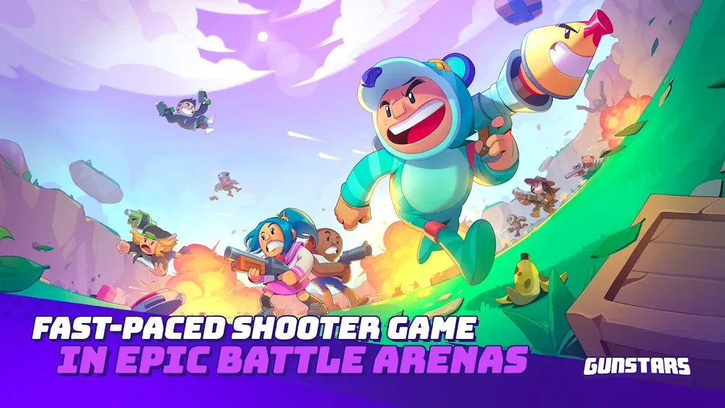 Gunstars - Battle Arena (Ганстарс)  [МОД Unlocked] Screenshot 1