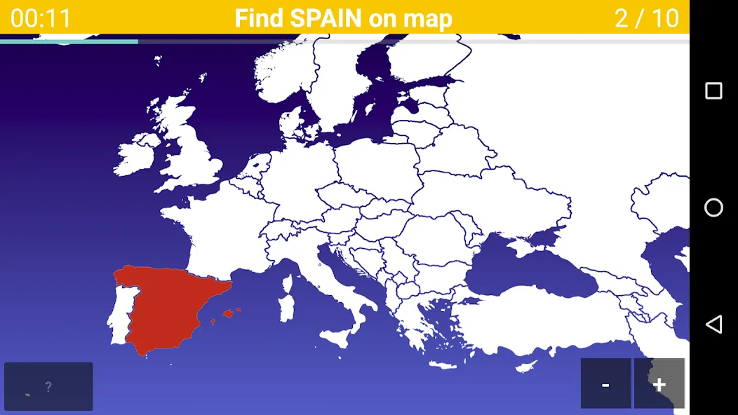 Europe Map Quiz - European Cou  [МОД Бесконечные монеты] Screenshot 1