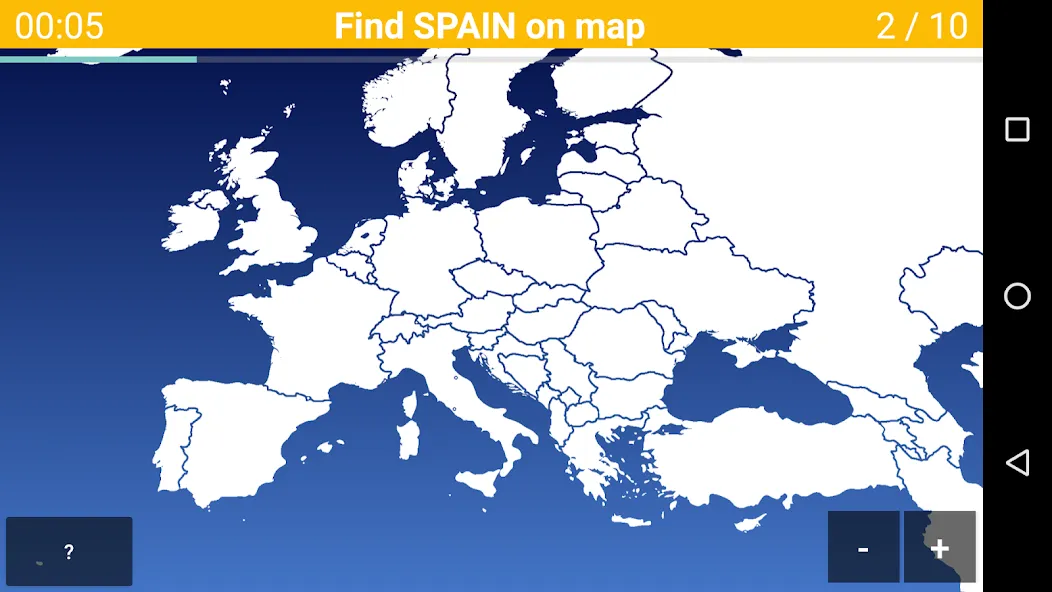Europe Map Quiz - European Cou  [МОД Бесконечные монеты] Screenshot 2
