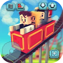 Взломанная Theme Park Craft: Build & Ride  [МОД Много монет] - стабильная версия apk на Андроид