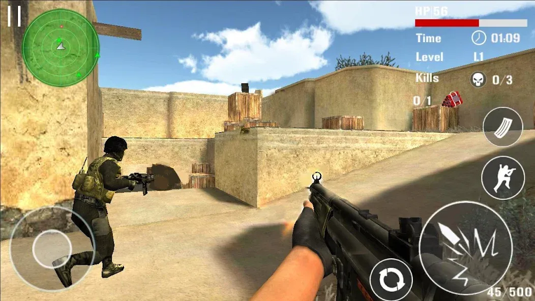Gun Strike Shoot 3D  [МОД Много денег] Screenshot 4