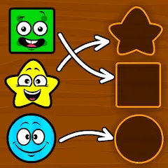 Взлом Shapes & Colors Games for Kids  [МОД Меню] - последняя версия apk на Андроид