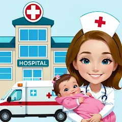 Взломанная My Hospital Town Doctor Games  [МОД Бесконечные деньги] - последняя версия apk на Андроид