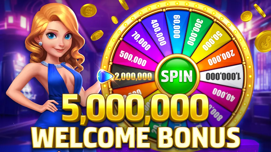 HighRoller Vegas: Casino Games (Хайроллер Вегас)  [МОД Unlocked] Screenshot 1