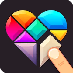 Скачать взломанную Polygrams - Tangram Puzzles (Полиграммы)  [МОД Menu] - последняя версия apk на Андроид