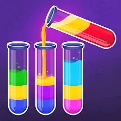 Взлом Color Water Sort Wooden Puzzle (Цвет воды Сорт Вуди Пазл)  [МОД Mega Pack] - стабильная версия apk на Андроид