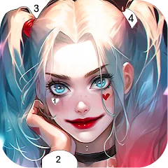Взлом Clown Color, Paint by number  [МОД Меню] - стабильная версия apk на Андроид