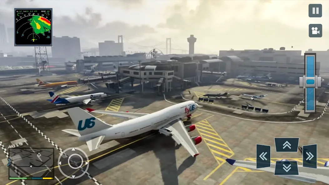 Real Plane Flying Simulator  [МОД Menu] Screenshot 1