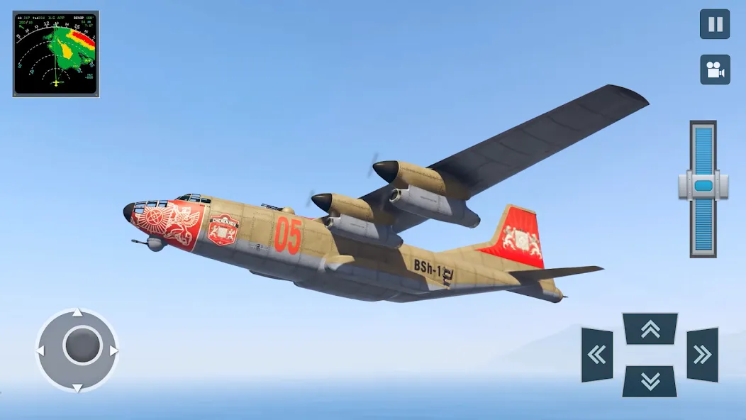 Real Plane Flying Simulator  [МОД Menu] Screenshot 2