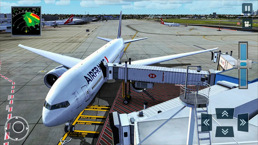 Real Plane Flying Simulator  [МОД Menu] Screenshot 3