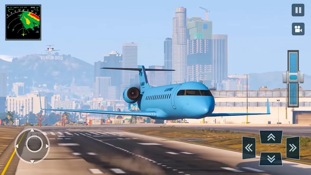 Real Plane Flying Simulator  [МОД Menu] Screenshot 4
