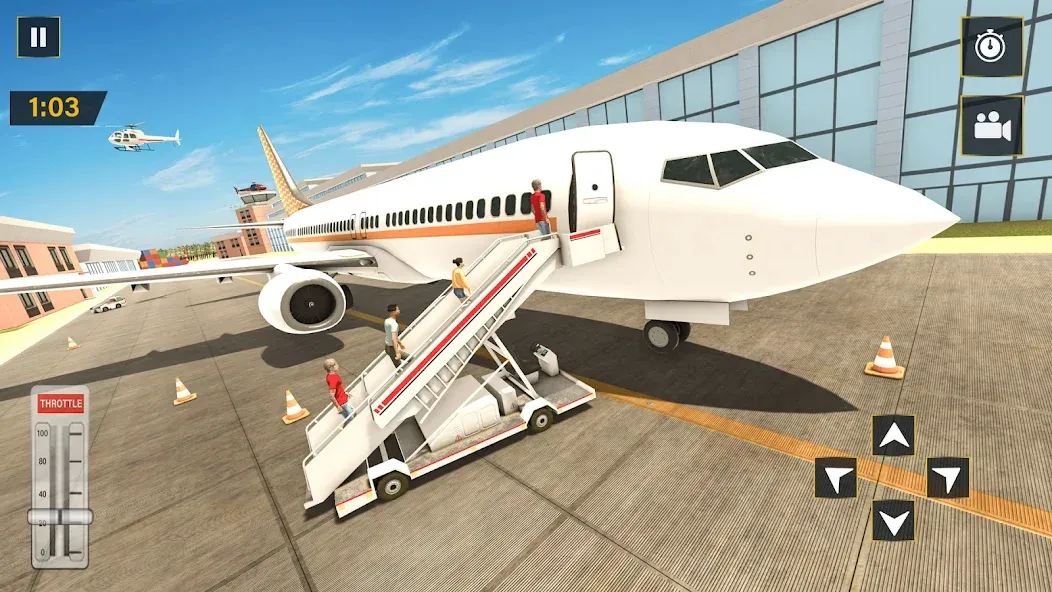 Real Plane Flying Simulator  [МОД Menu] Screenshot 5
