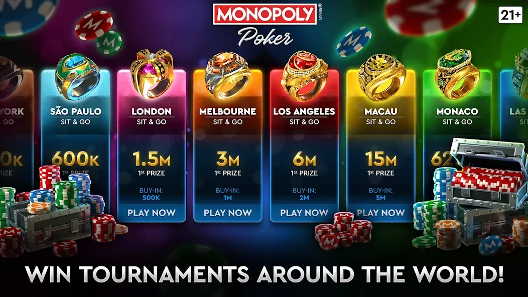 MONOPOLY Poker - Texas Holdem (МОНОПОЛИЯ Покер)  [МОД Mega Pack] Screenshot 2
