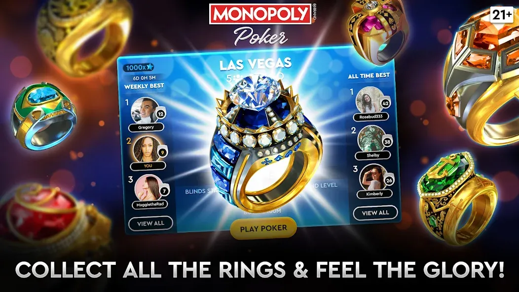 MONOPOLY Poker - Texas Holdem (МОНОПОЛИЯ Покер)  [МОД Mega Pack] Screenshot 4