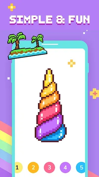 Paint by Number - Pixel Art  [МОД Много денег] Screenshot 2