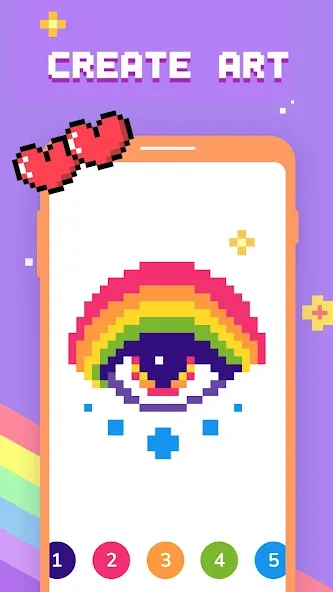 Paint by Number - Pixel Art  [МОД Много денег] Screenshot 3