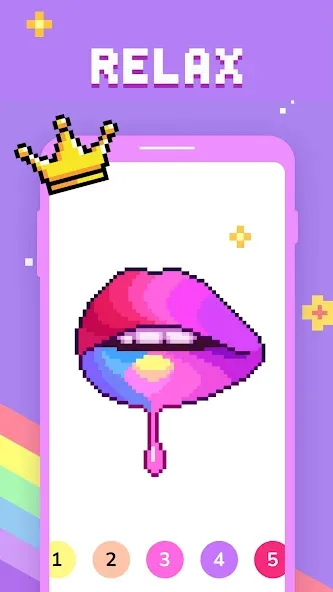 Paint by Number - Pixel Art  [МОД Много денег] Screenshot 4